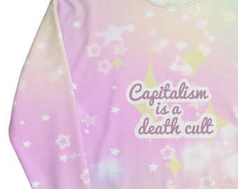 Sparkle Fairy Kei Sweatshirt | Capitalism is a Death Cult