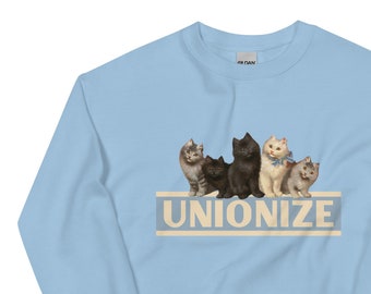 Bluza Unionize Kittens: zabawny, polityczny sweter unisex Union