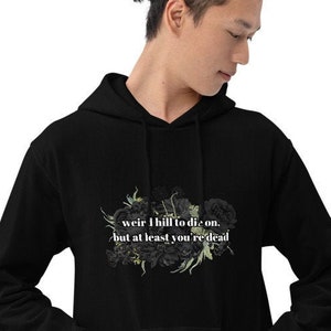 Weird Hill to Die On Unisex Hoodie | Yami Kawaii Sweater, Fairy Kei, Goth Plus Size, Pastel Goth Clothing, Oversized Hoodie, Menhera