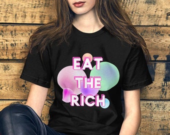 Eat the Rich T-Shirt: Vaporwave Socialist Tee