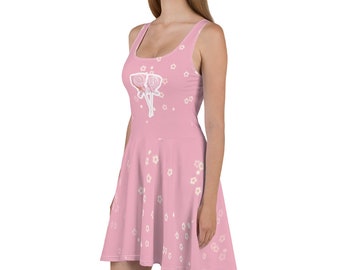 Sukienka Fairy Kei Skater: Kawaii Lollipop Star Pink Fashion