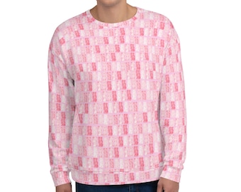 Różowa bluza z nadrukiem w żelki: Kawaii Pastel Goth Style