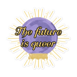 De toekomst is queerstickers | Sticker queer, LGBT-sticker, sticker aseksuele trots, sticker pansexual Pride, Bi Pride, feministische stickers