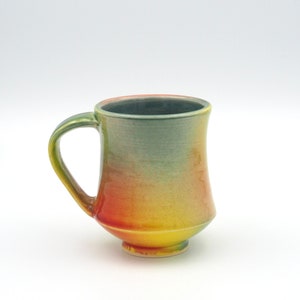 Coffee Cup Ceramic, Handmade Pottery, Handmade Mug, Coffee Mug, Multicolored image 1