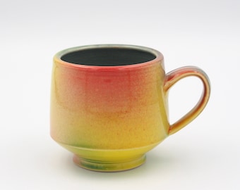 Coffee Cup - Ceramic, Handmade Pottery, Handmade Mug, Coffee Mug, Multicolored