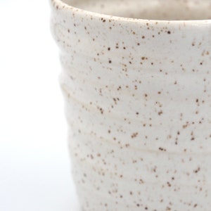 Coffee Mug Ceramic, Handmade Pottery, Handmade Coffee Mug, Tea Mug, Speckles, White image 8