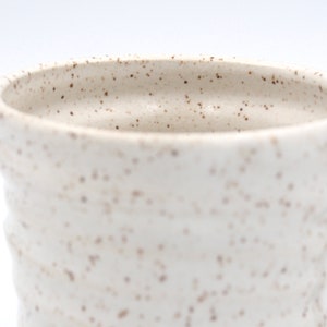 Coffee Mug Ceramic, Handmade Pottery, Handmade Coffee Mug, Tea Mug, Speckles, White image 9