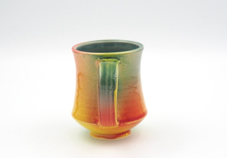 Coffee Cup Ceramic, Handmade Pottery, Handmade Mug, Coffee Mug, Multicolored image 3