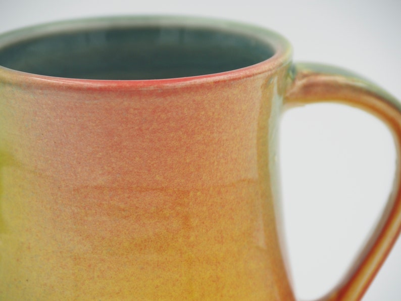 Coffee Cup Ceramic, Handmade Pottery, Handmade Mug, Coffee Mug, Multicolored image 9