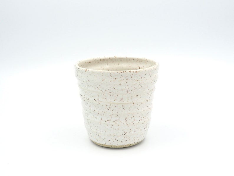 Coffee Mug Ceramic, Handmade Pottery, Handmade Coffee Mug, Tea Mug, Speckles, White image 4