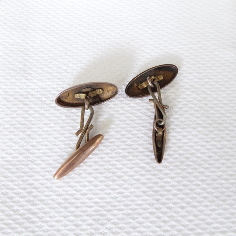 Vintage pair of monogrammed cuff links