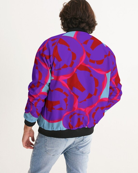 colourful bomber jacket