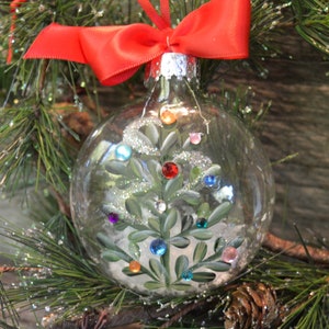 Christmas Tree Ornament, Hand Painted Christmas Ornament, Personalized Ornament, Christmas Gift, Personalized Ornament, Ornament