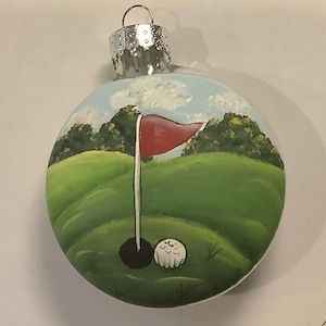 Golfer’s Christmas Ornament, Christmas Gift for Golfer, Personalized golf Ornament