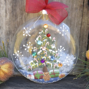 Christmas Tree Ornament, Hand Painted Christmas Ornament, Personalized Ornament, Christmas Gift, Personalized Ornament, Ornament