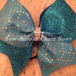 Rhinestone & Glitter Cheer Bow
