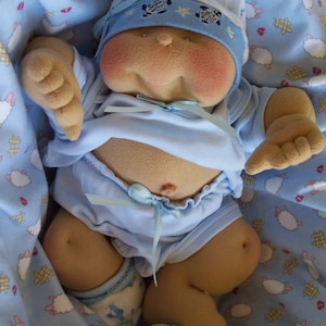 Dinky Baby Pattern 001 - Newborn Baby - 13 inch doll - PDF Pattern - Instant Download