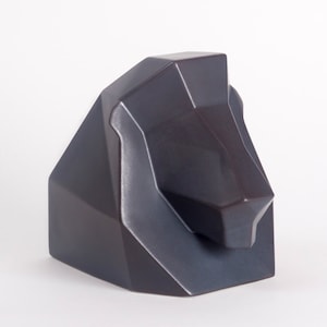 Löwe-Statue Keramikkunst, afrikanische Skulptur, Männer Sternzeichen minimalistisches Dschungeldekor, Tiergeschenke, coole Geschenkideen für Schwester-Baby-Jungen-Kinderzimmer