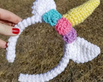 Crochet Unicorn Headband