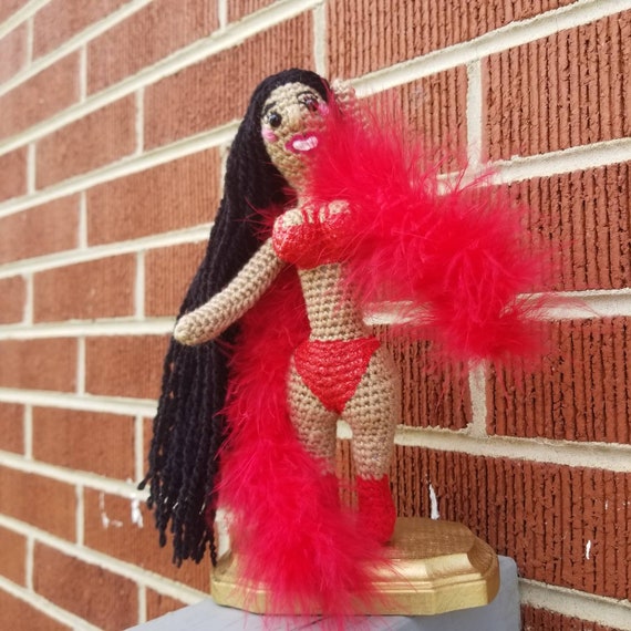 crochet tribute doll nicki minaj etsy