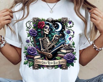 Good Girls Read Bad Books png, Smut Lover Shirt Design, DTF png, Smut Reader png, Romantasy png, Dark Romance png, Sublimation Design