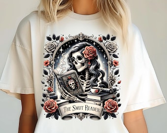Smut Reader png, Dark Romantasy Book Lover Shirt Design, DTF png, Sublimation png, Trending png, Dark Romance, Bookish png, Tshirt Design