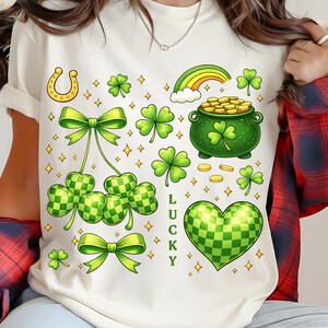 Lucky Shamrock Shirt png, St Patricks Day png, Funny St Patricks Design, Four Leaf Clover Ppng, DTF File, Sublimation png, Trendy png