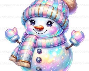PNG de muñeco de nieve, PNG de Navidad, diseño para sublimación, PNG estilo preppy, PNG de Feliz Navidad, PNG de invierno, Navidad retro, archivos DTF, PNG iridiscente