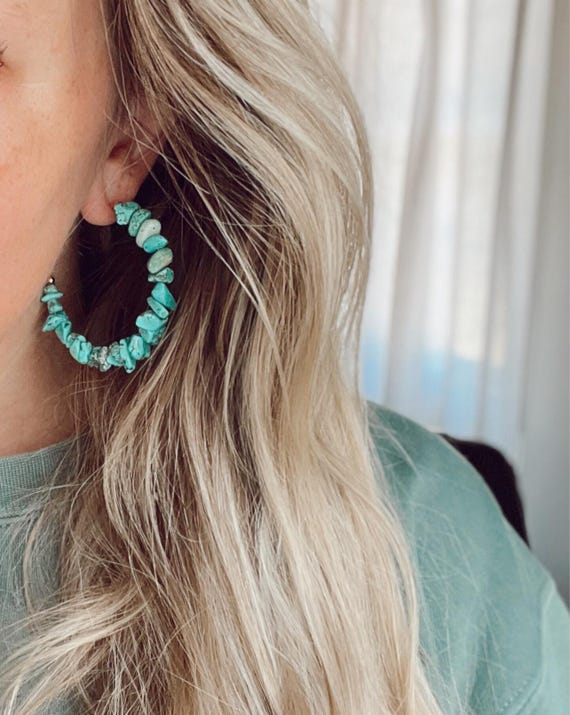 Bianca Beaded Hoops