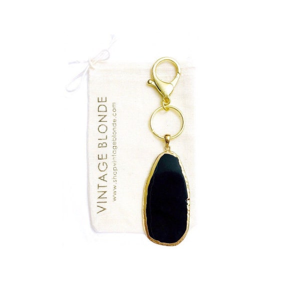 Tricia Keychain in Black