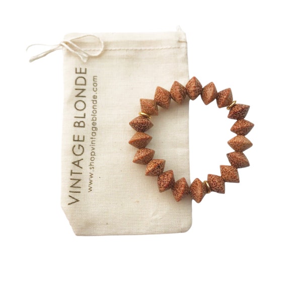 The Rahel Palm Wood Bracelet