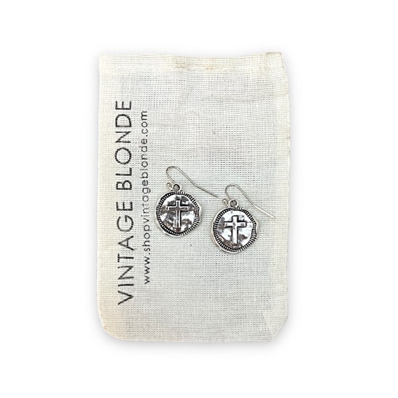 Silver Carolina Coin Earrings