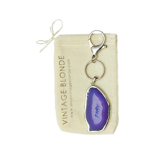 Tricia Keychain in Purple