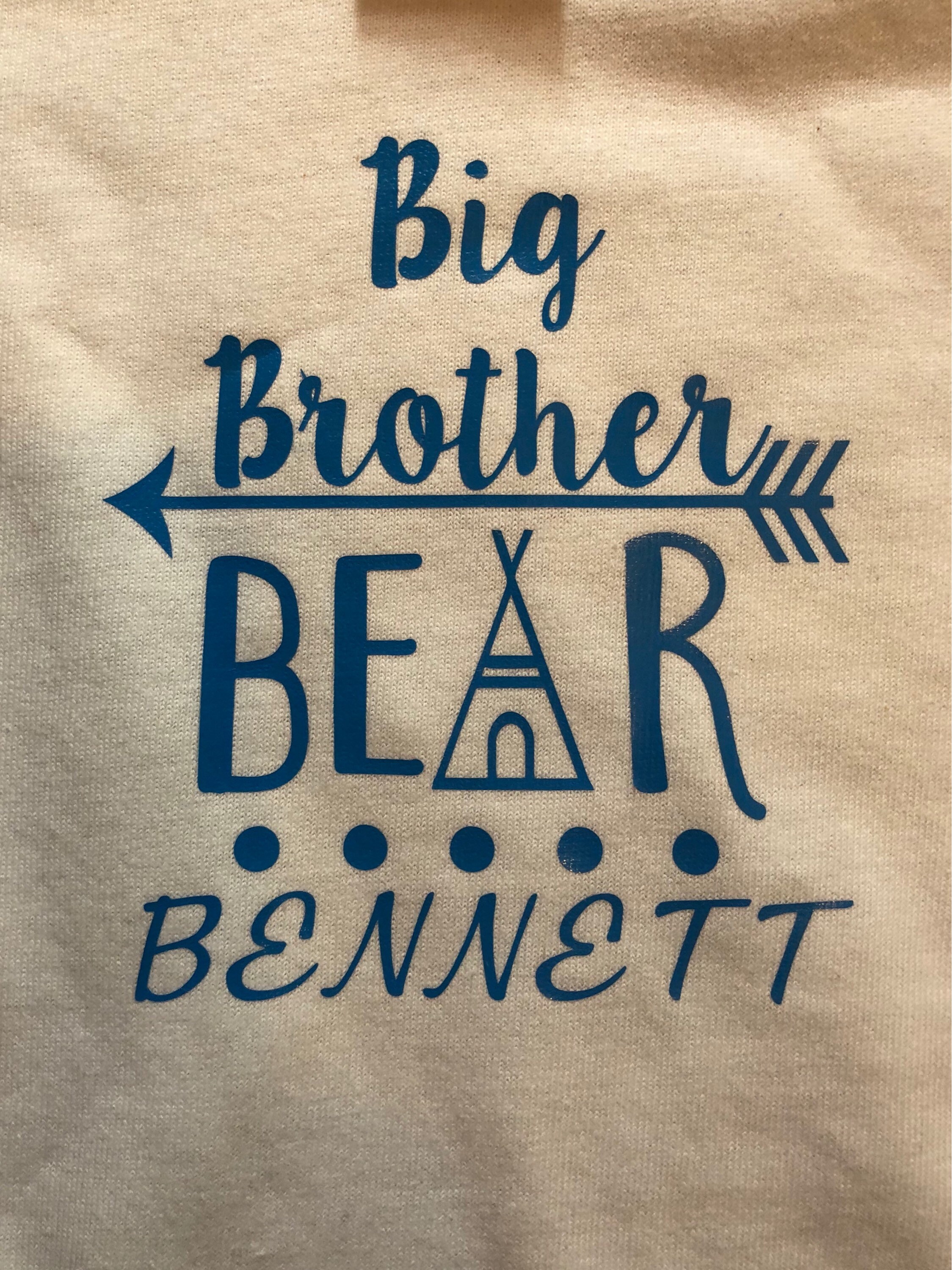 Big Brother Bear Tribe Personalized Short Sleeve Tshirt Etsy