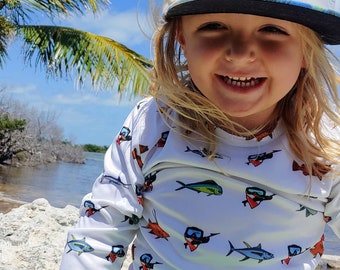 Peuter SPF multifish longsleeve