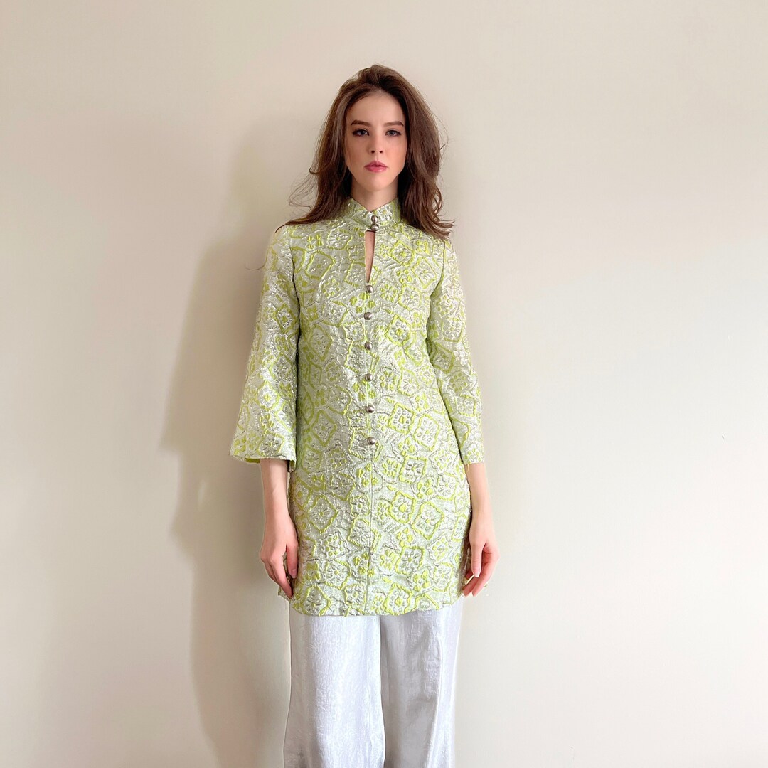 1960s Beni Salvadori Jewelled Couture Tunic or Mini Dress