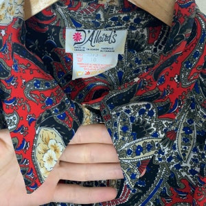 Vintage paisley print blouse. 70s blouse top xs / small image 5