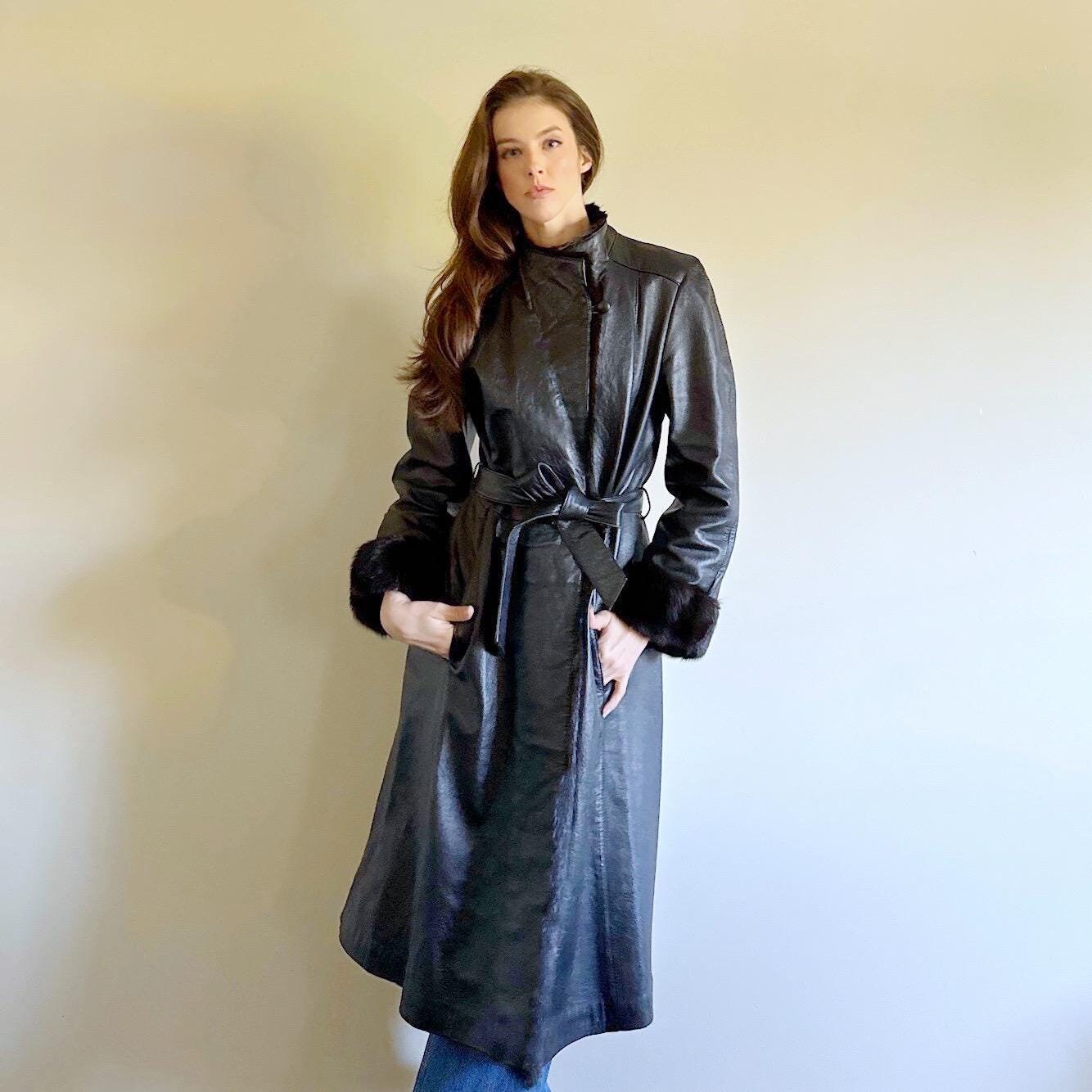 ジャケット・アウター 80s maxi wool long coat vintage 134cm Large Vintage 1980s Winter Coat Charcoal Grey Wool