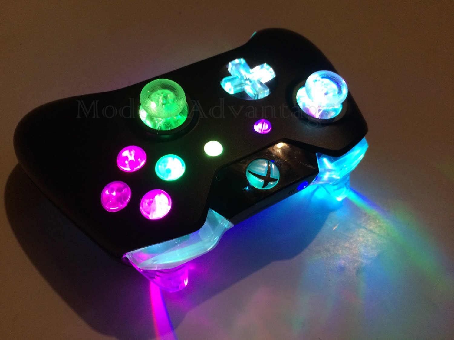 Xbox One Controller Full color changing LED mod Etsy