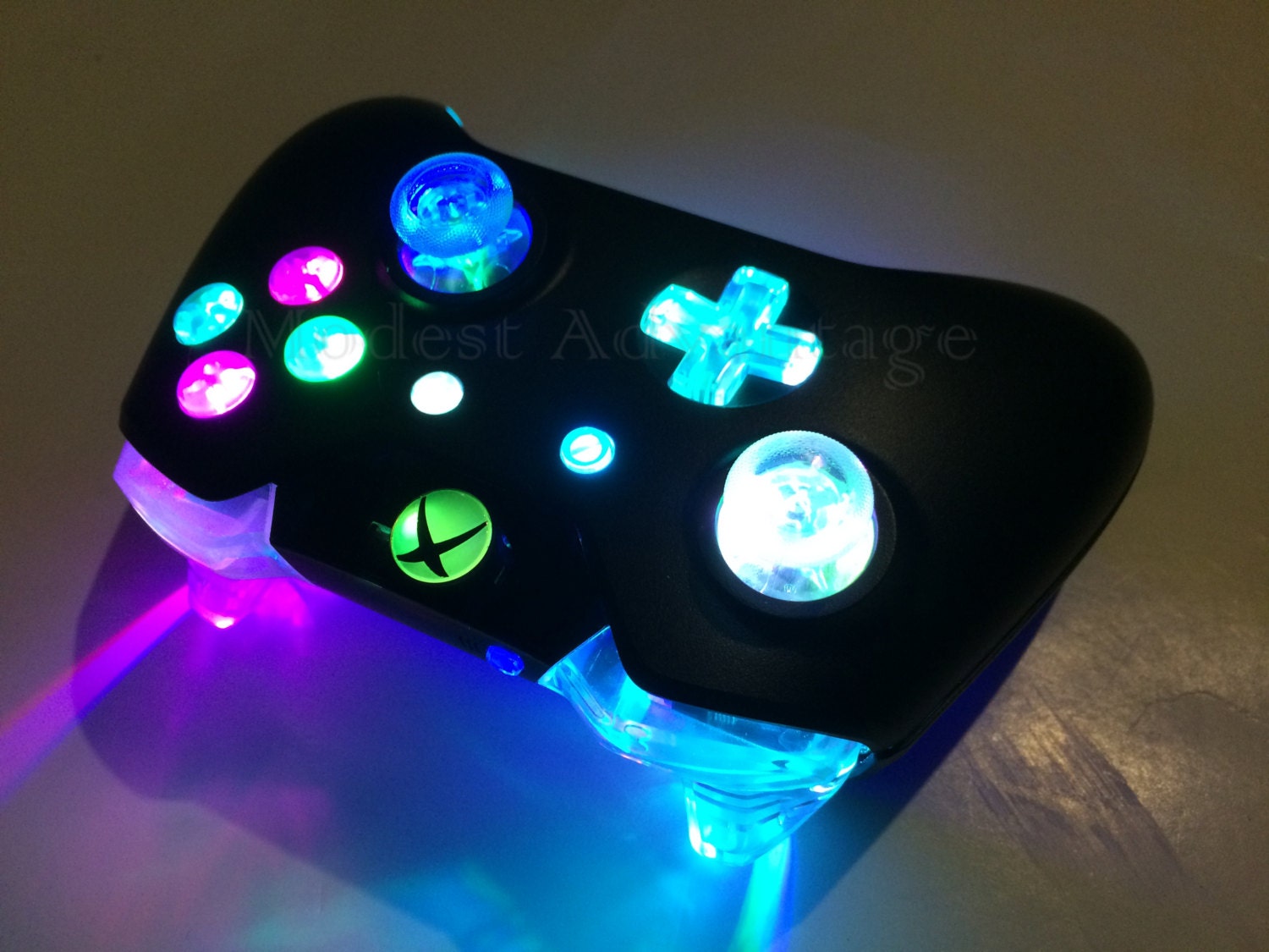 Xbox One Controller Full color changing LED mod Etsy