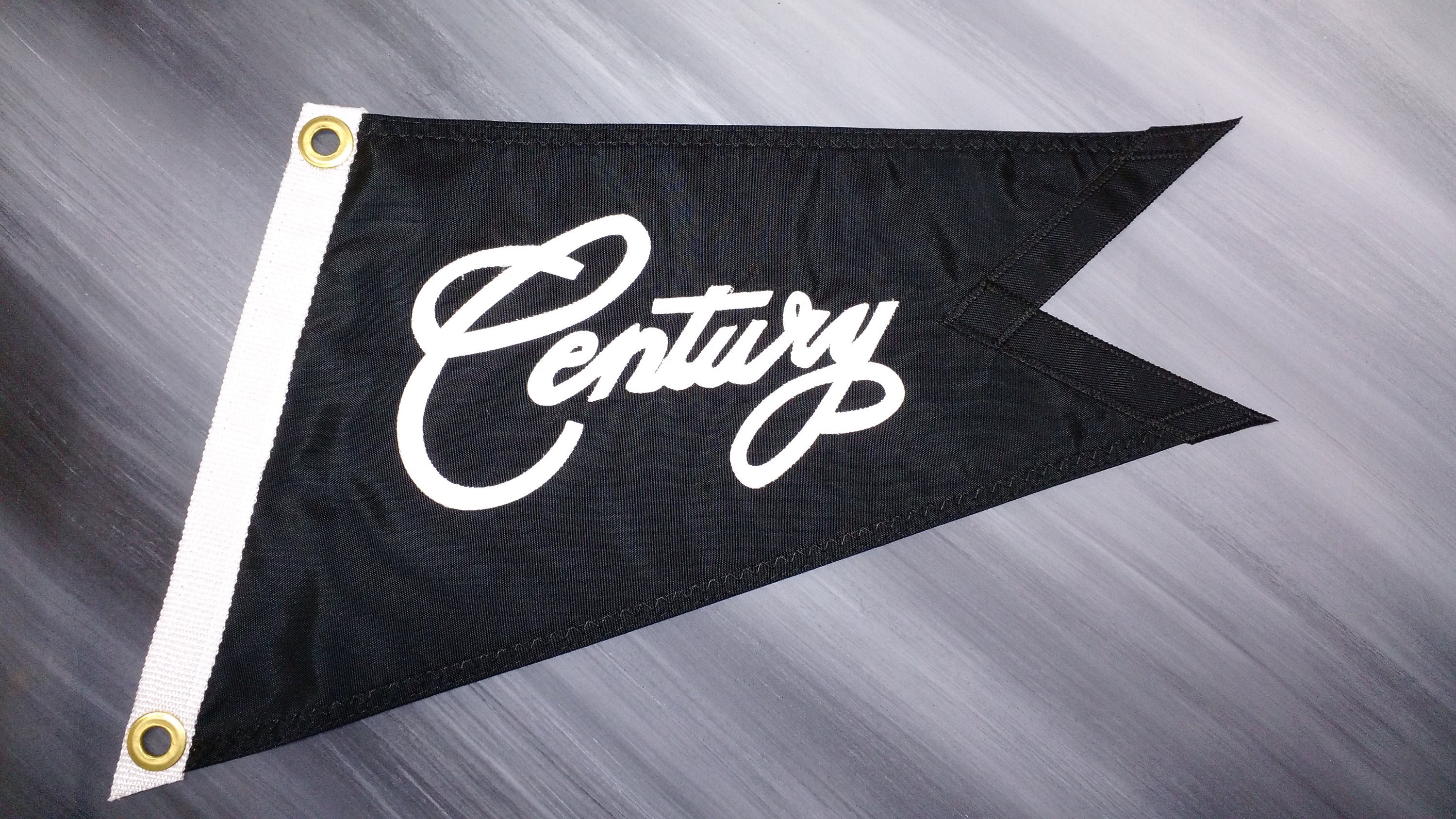 Century Boat Burgee Pennant Flag 19601961 Black Etsy