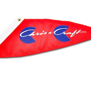 Chris Craft boat burgee pennant flag - runabouts 1946 to late 1950&#39;s