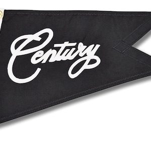 Century boat burgee pennant flag 1960-1961 - Black