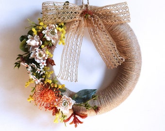 Large Handmade Australian Wildflower Christmas Wreath