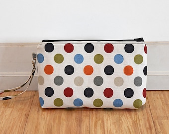 Contemporary Spot Print Toiletries Bag/Cosmetic Bag