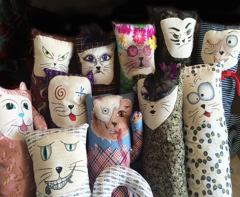 Grumpy Trevor the Cuddle Cat Pillow Toy