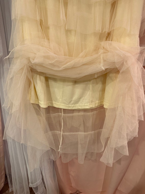 Cream Ballerina Layered Tulle skirt with lining - image 4