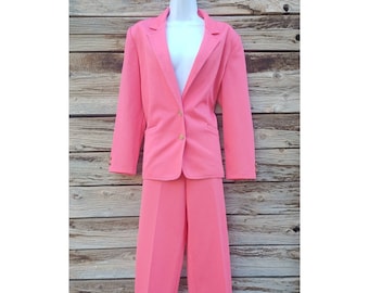 Vintage 1960s Pink Powersuit by Graff California Wear