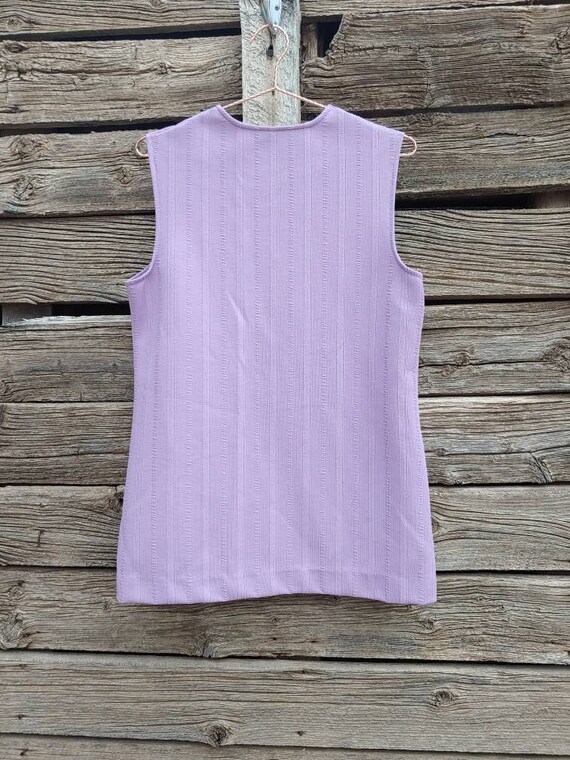 Vintage 1960s Light Purple Jantzen Tunic / Vest - image 3