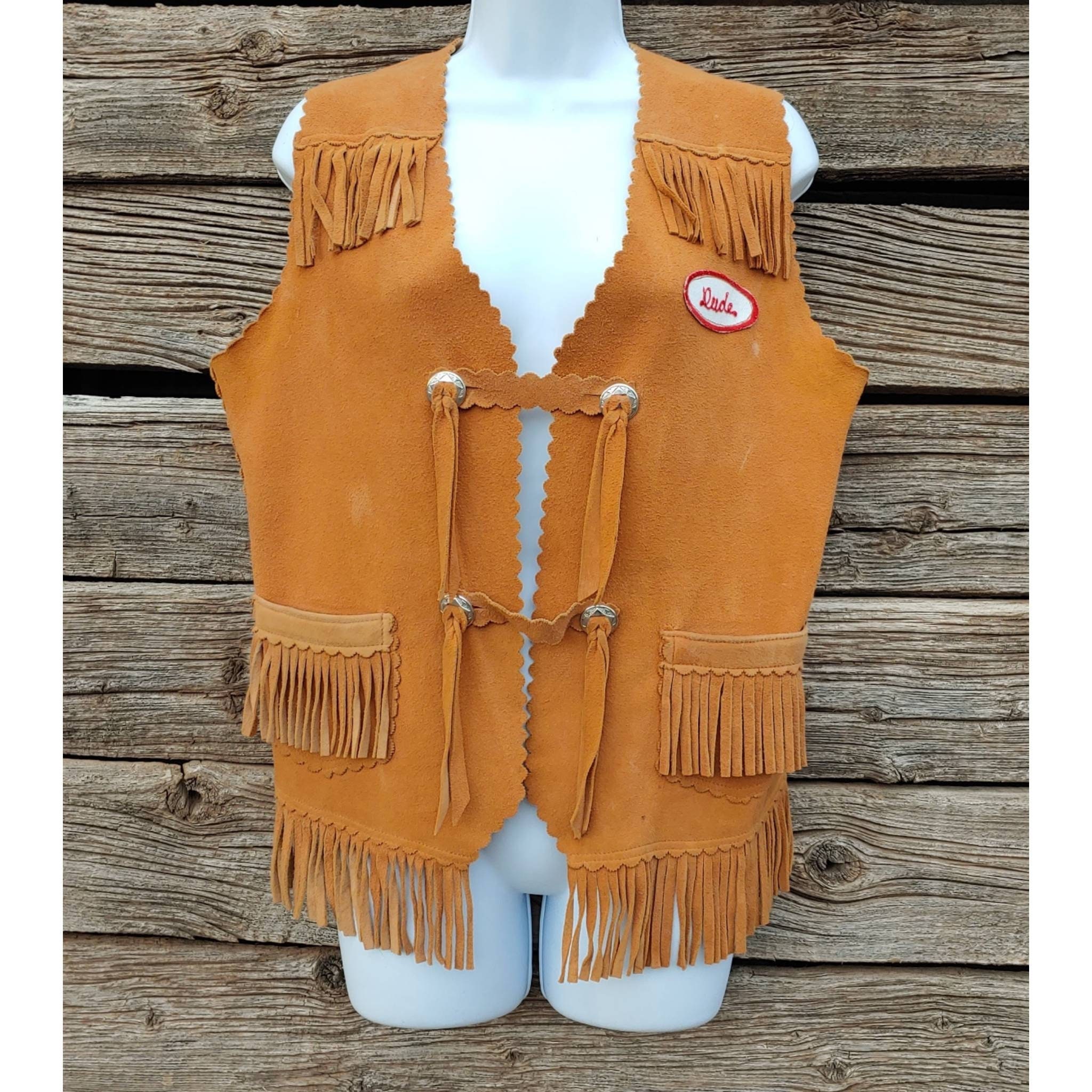 1960s Leather Vest - Etsy